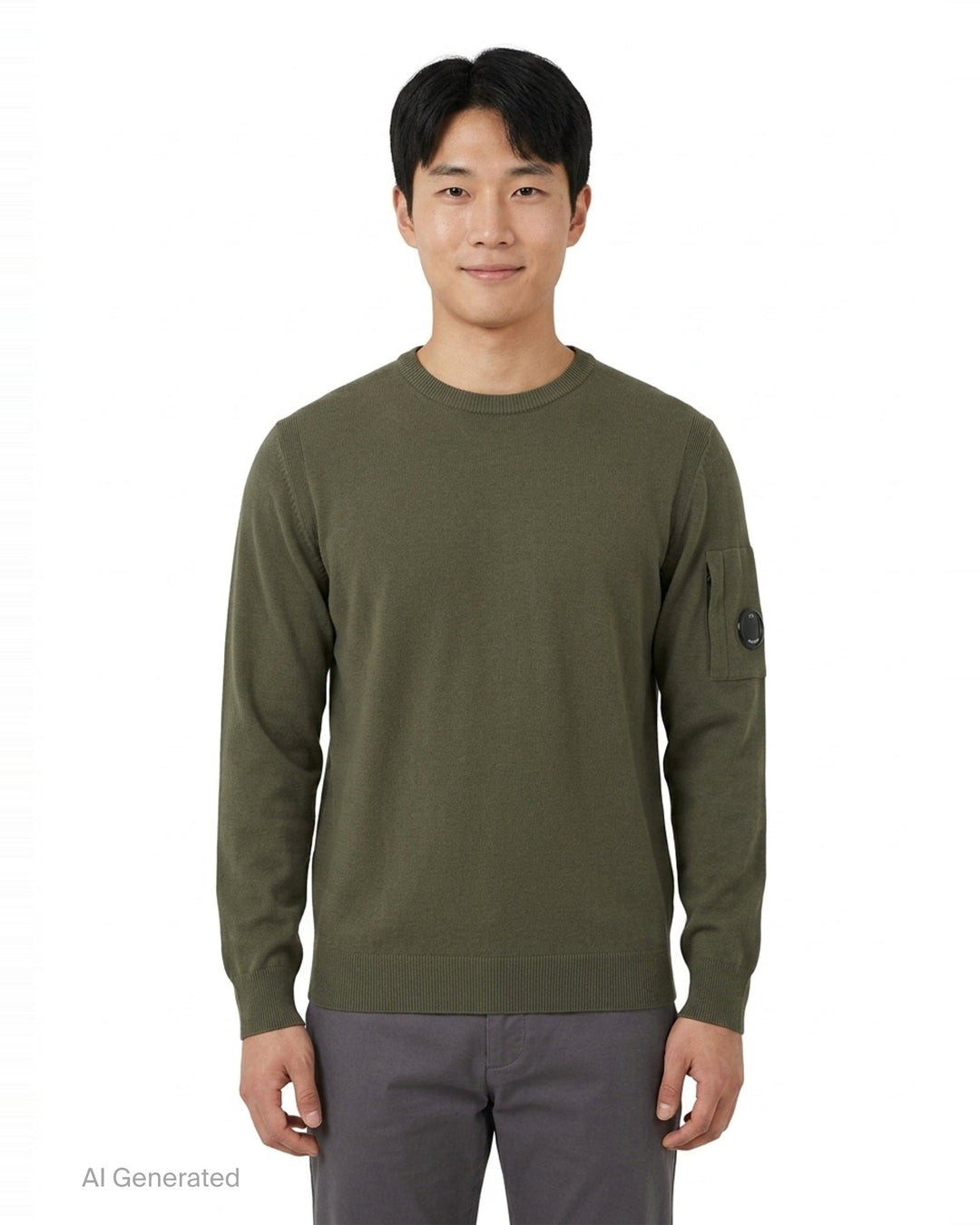 Extrafine Merino Wool Lens Sweater | C.P. Company | Club21 - front