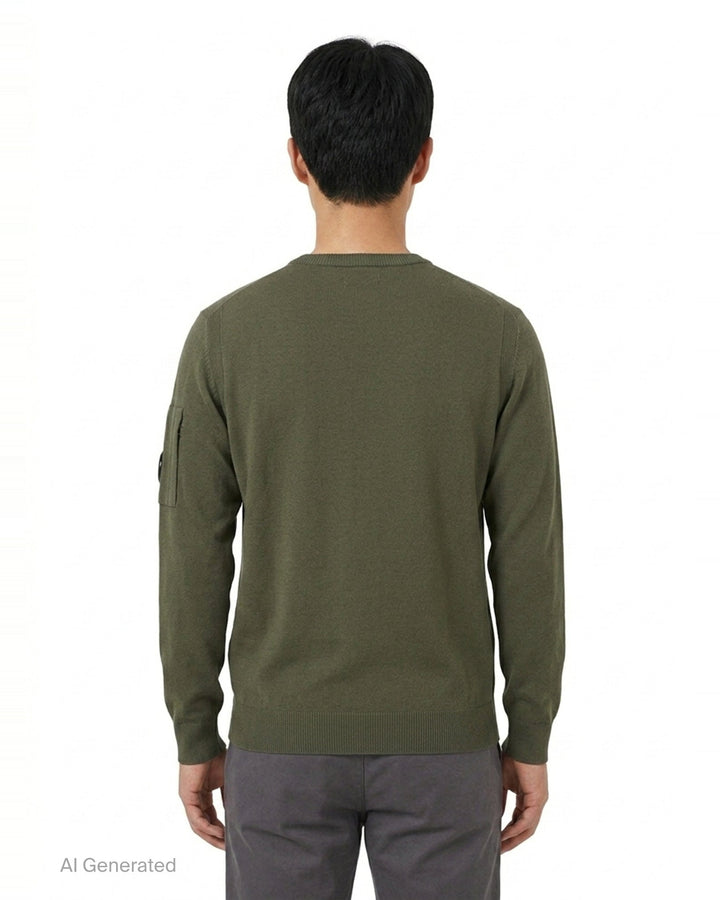 Extrafine Merino Wool Lens Sweater | C.P. Company | Club21 - back