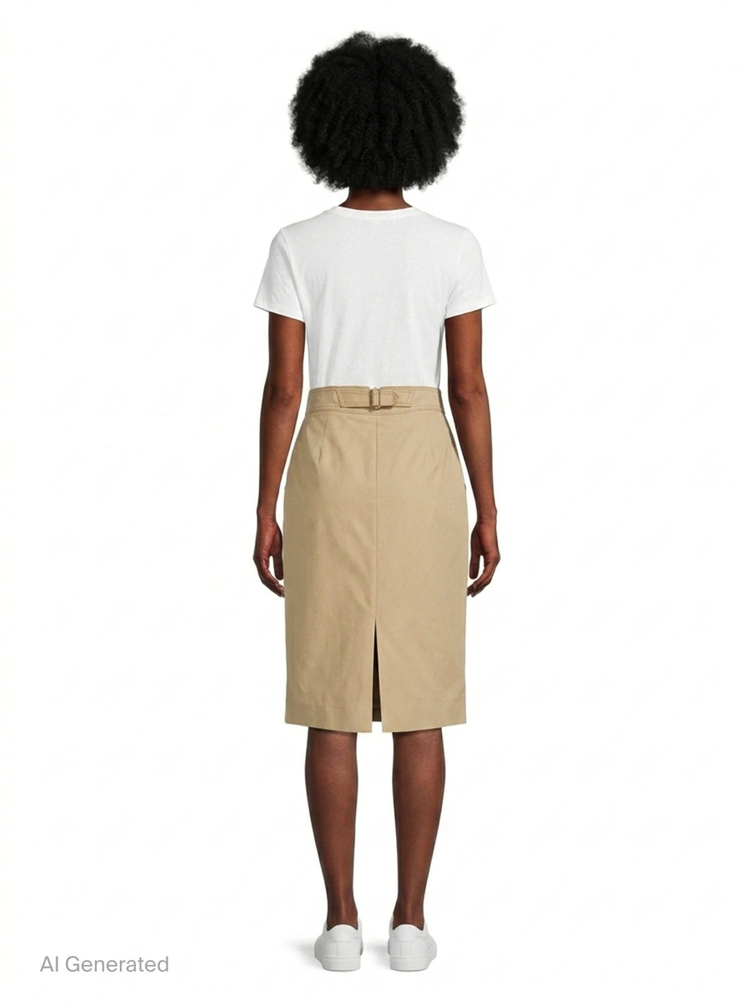 Belted Leather Pencil Skirt | Carolina Herrera | Club21 - back
