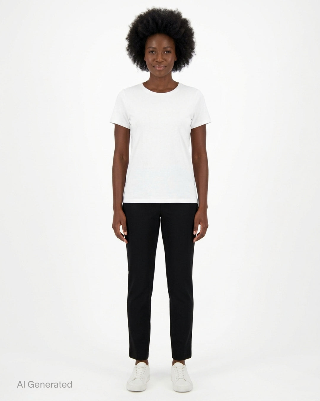 Black slim-fit cigarette pants by Carolina Herrera with a high-rise waist and ankle-length tapered leg, shown from the front - front