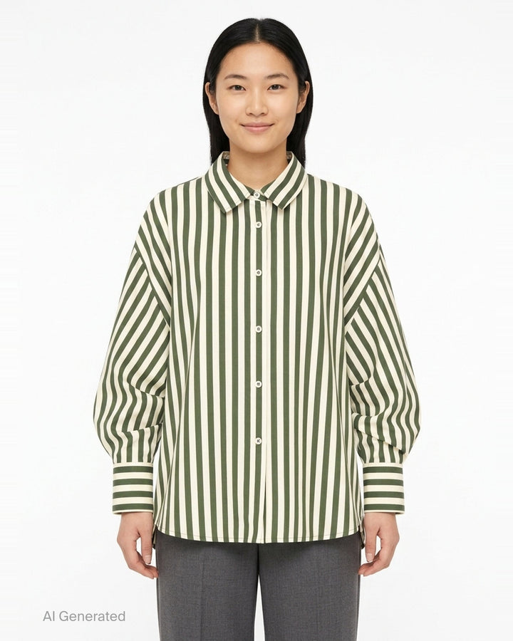 Clara Striped Shirt | Carolina Herrera | Club21 - front