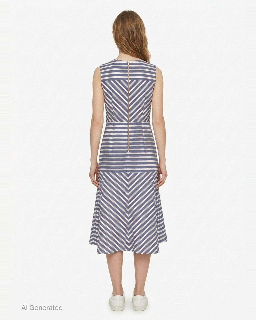 Crew Neck A-Line Dress | Carolina Herrera | Club21 - back
