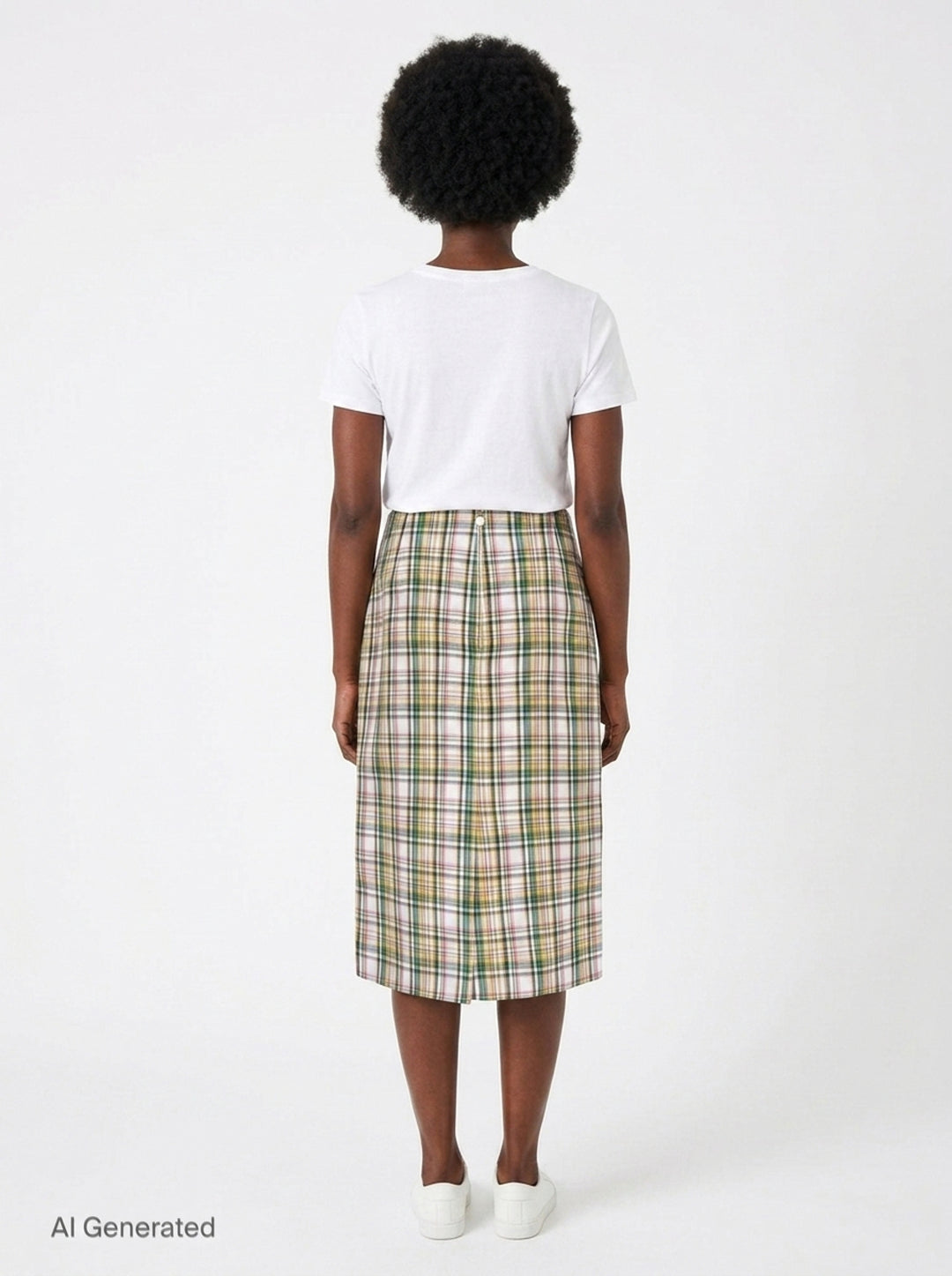 Plaid Midi Pencil Skirt | Carolina Herrera | Club21 - back