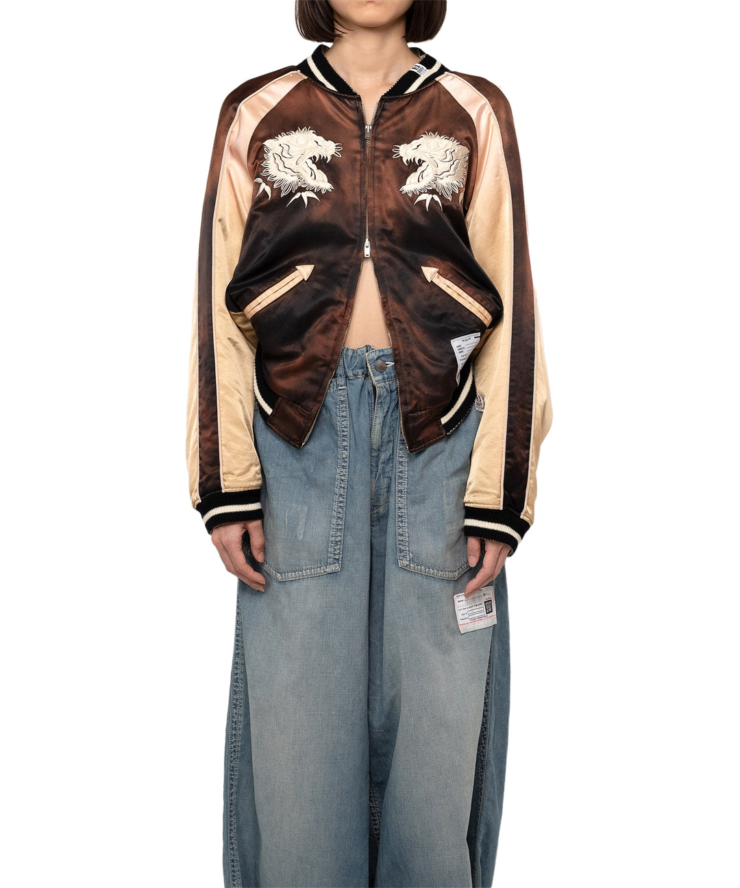 크롭 수비니어 재킷