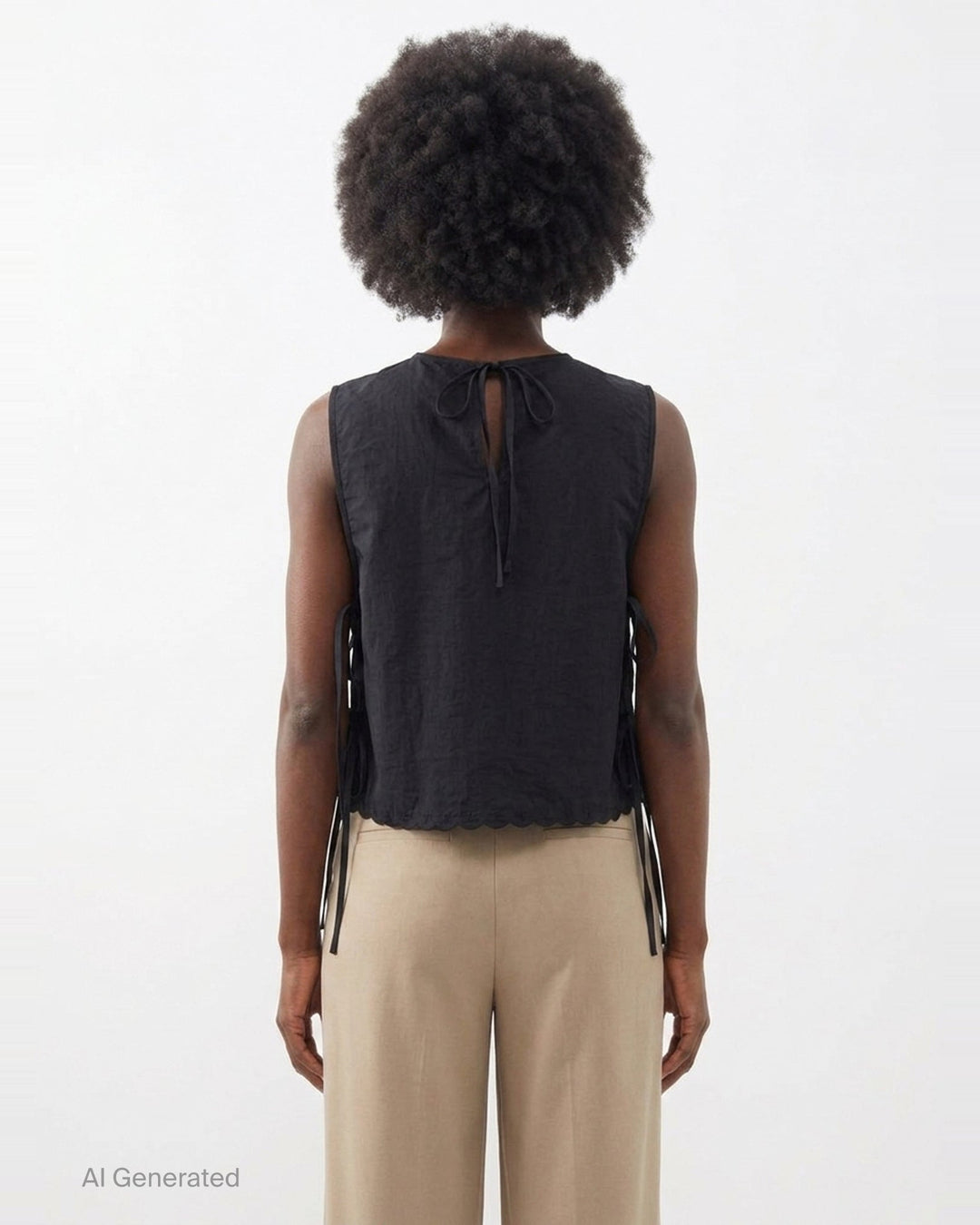 Embroidered Taffeta Lace-Up Top | Cecilie Bahnsen | Club21 - back