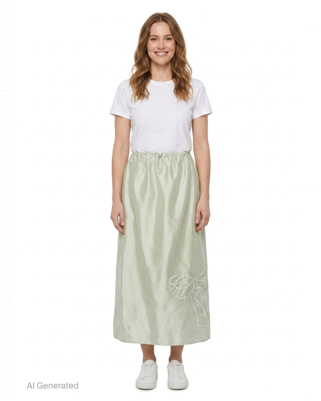 Hybrid Organza Midi Skirt | Cecilie Bahnsen | Club21 - front