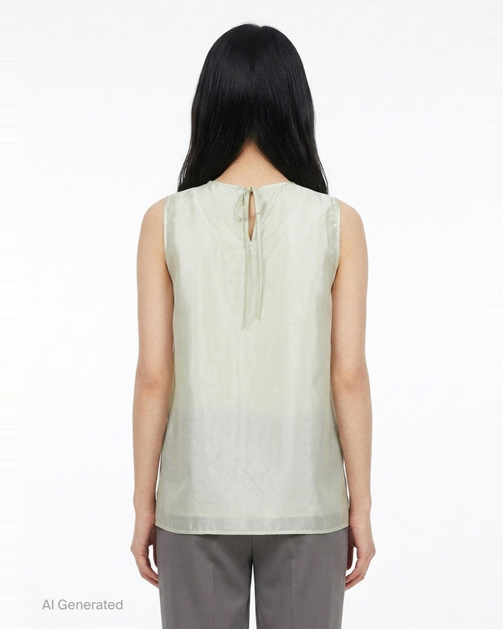 Hybrid Organza Top | Cecilie Bahnsen | Club21 - back