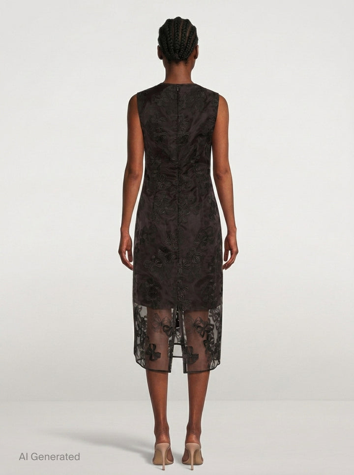 Rosette Organza Dress | Cecilie Bahnsen | Club21 - back