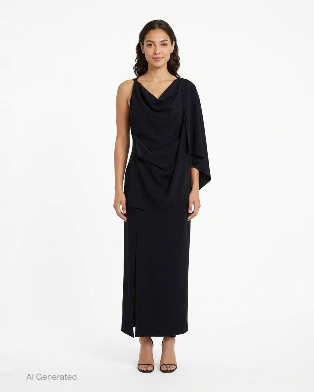 Milan Draped Sleeveless Dress | CFCL | Club21 - front