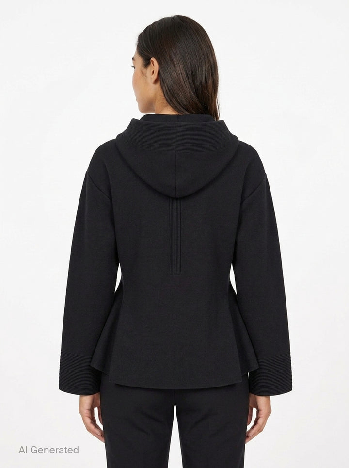 Milan Hoodie Flare Jacket | CFCL | Club21 - back