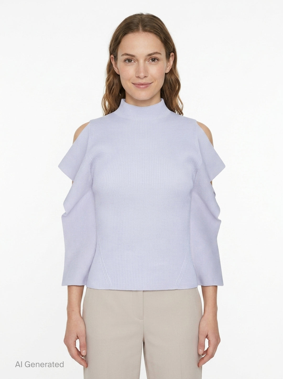 Portrait Crease Knit Top | CFCL | Club21 - front