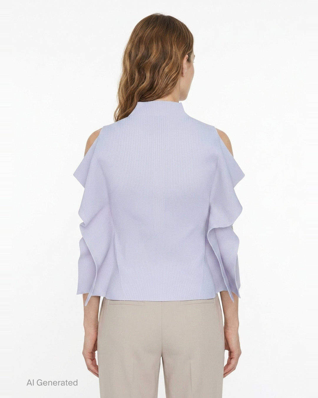 Portrait Crease Knit Top | CFCL | Club21 - back