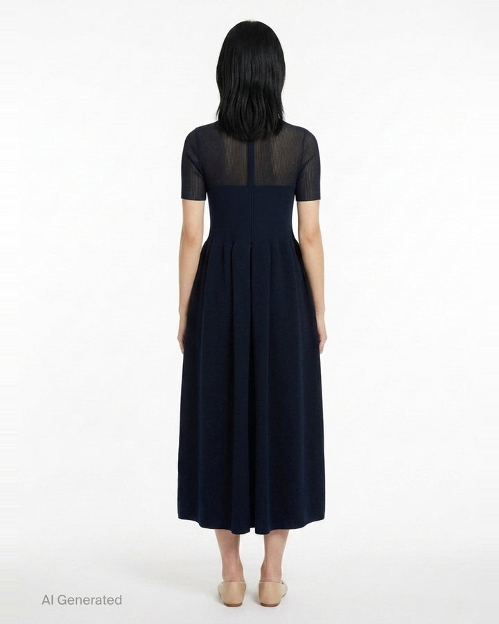 Pottery Lucent Décolletage Short Sleeve Dress | CFCL | Club21 - back