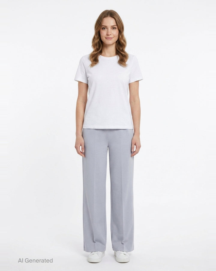 Soft Milan Semi Wide Pants | CFCL | Club21 - front