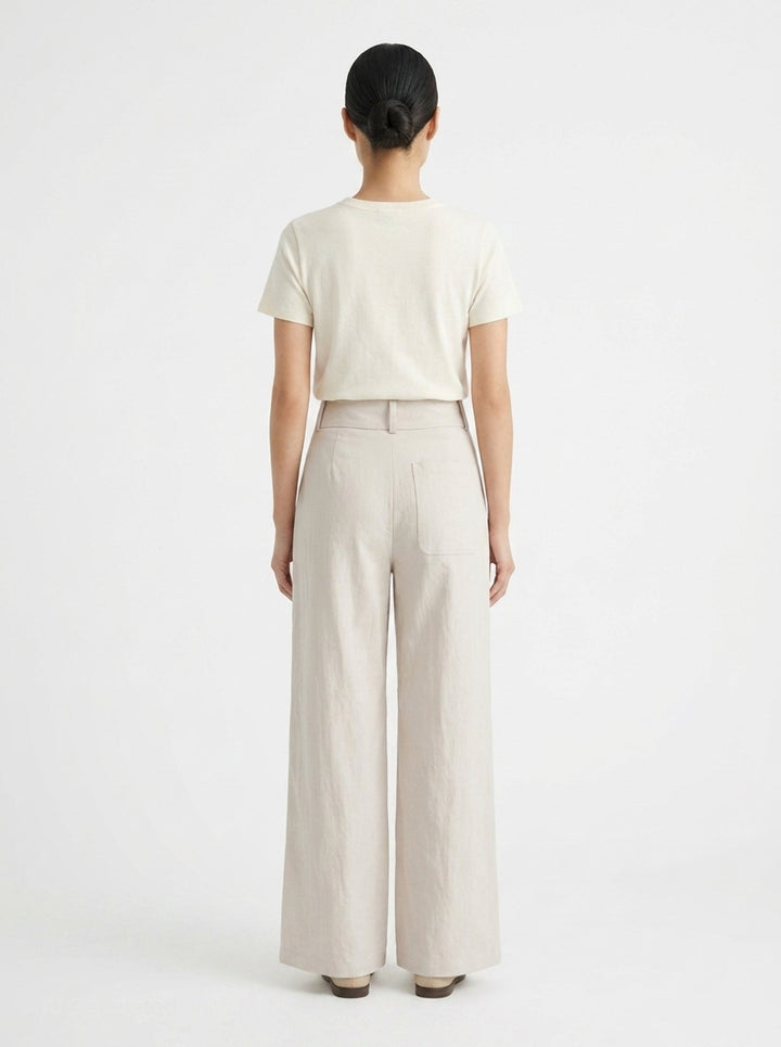 Adele Wide-Leg Nylon Cotton Pants | Club21 Collection | Club21 - back