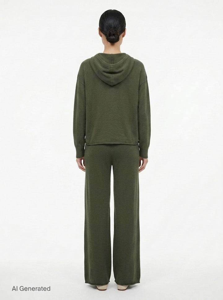 Alma Wide Leg Knit Pants | Club21 Collection | Club21 - back