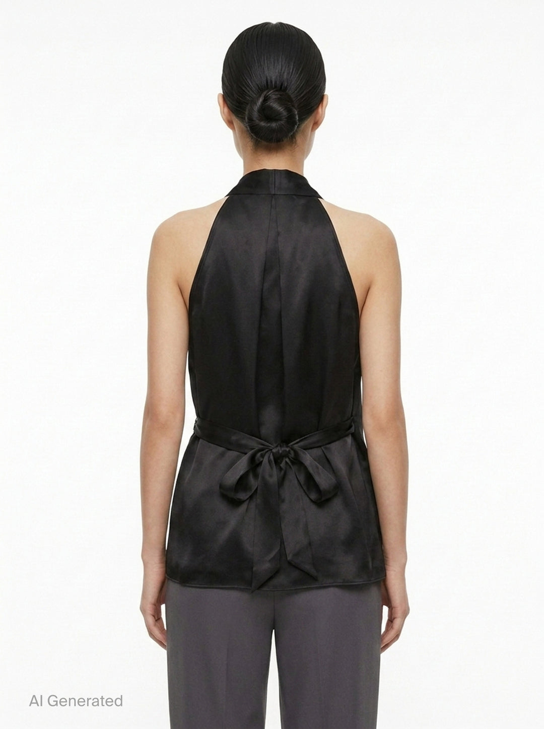 Asymmetric Wrap Satin Top | Club21 Collection | Club21 - back
