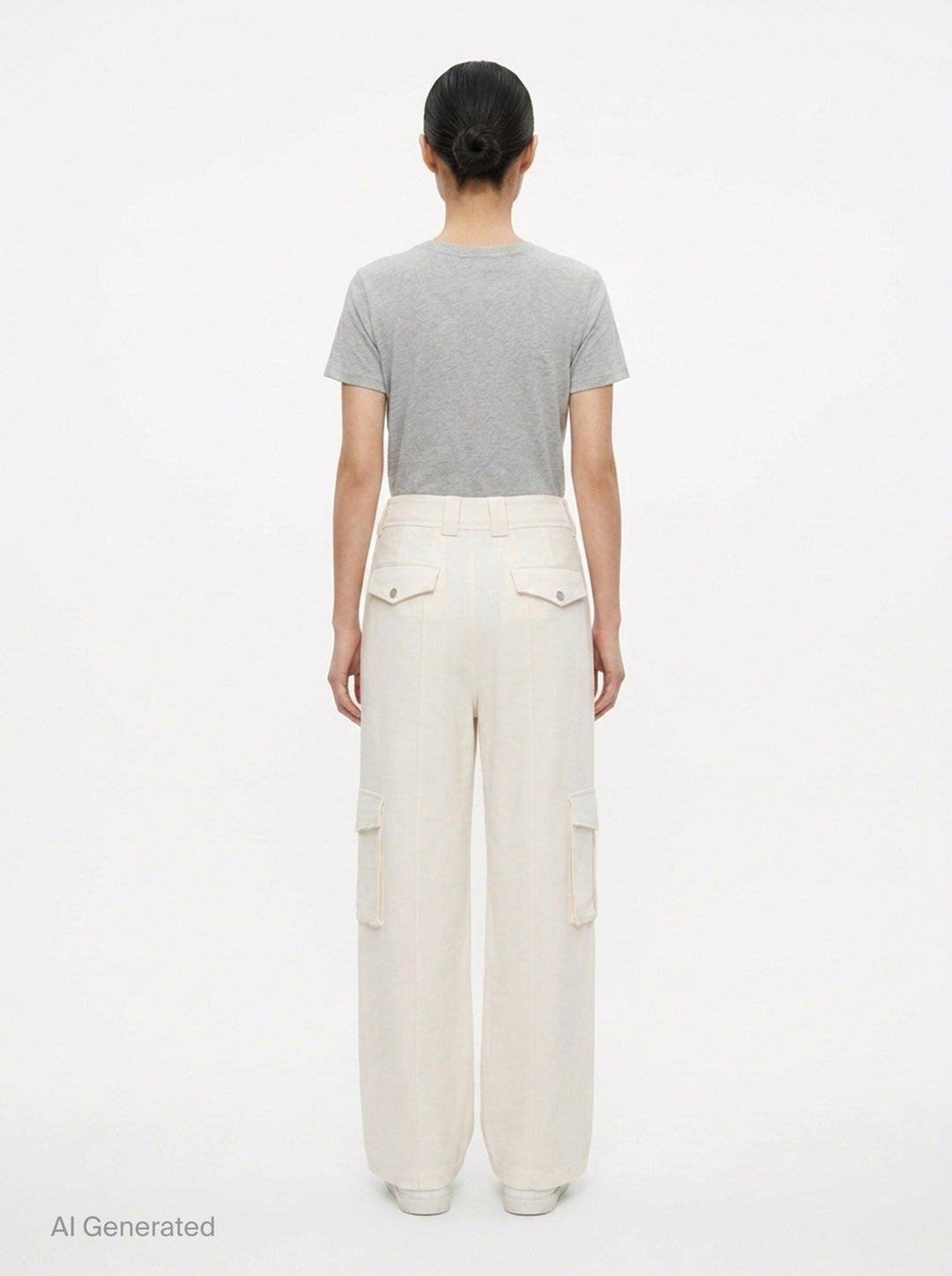 Celeste Crepe Acetate Cargo Pants | Club21 Collection | Club21 - back
