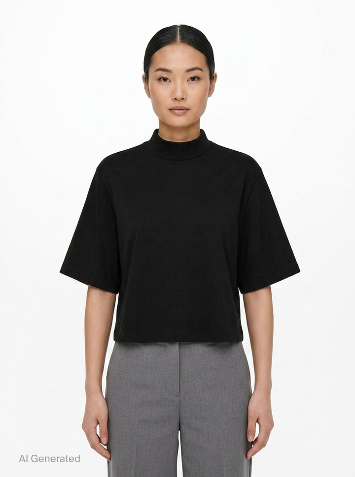 Irene Mock Neck Top | Club21 Collection | Club21 - front