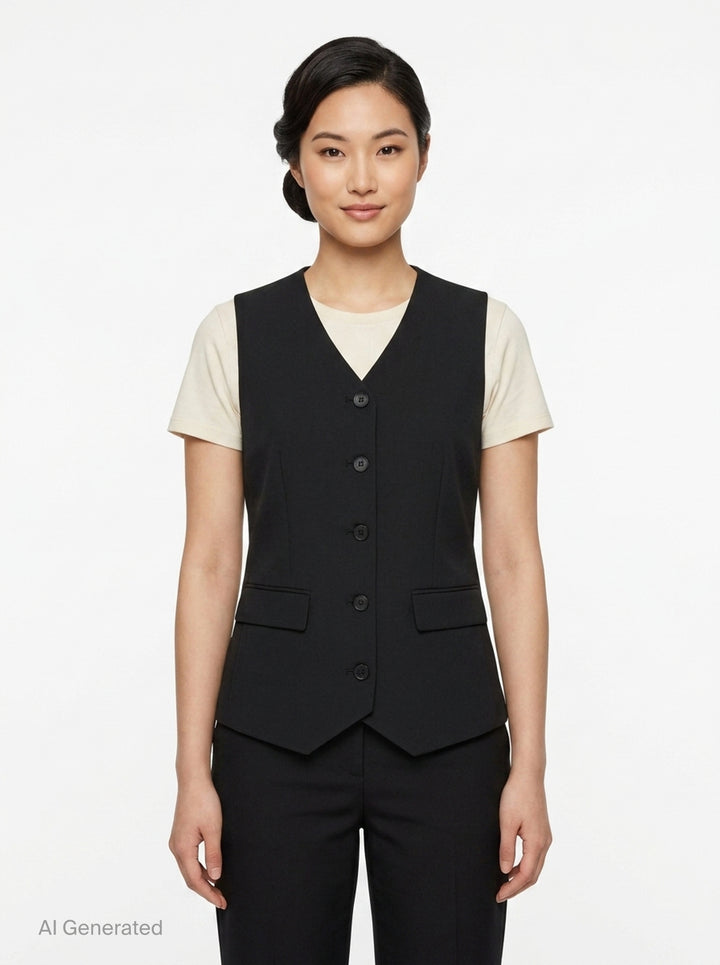 Iris Sartorial Wool Mix Vest | Club21 Collection | Club21 - front