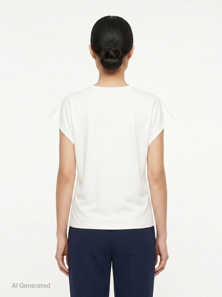 Leonie Cotton Spandex Jersey Top | Club21 Collection | Club21 - back