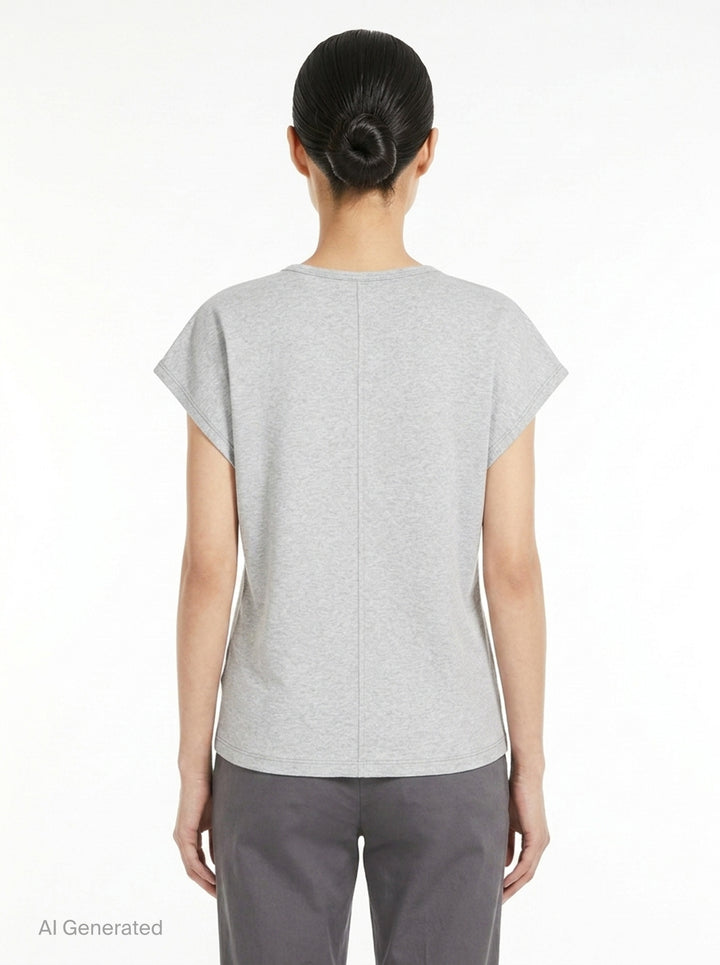 Leonie Cotton Spandex Jersey Top | Club21 Collection | Club21 - back
