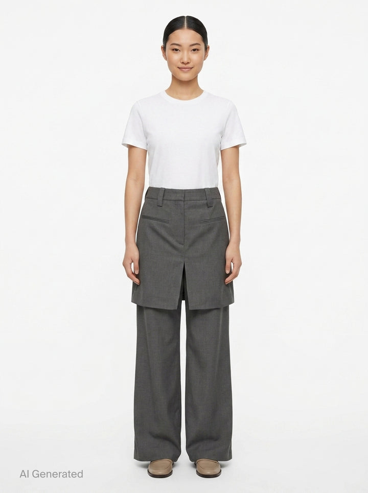 Lila Sartorial Wool Mix Pants | Club21 Collection | Club21 - front