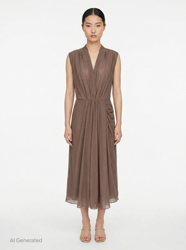 Noemie Habutai Silk Cupro Dress | Club21 Collection | Club21 - front