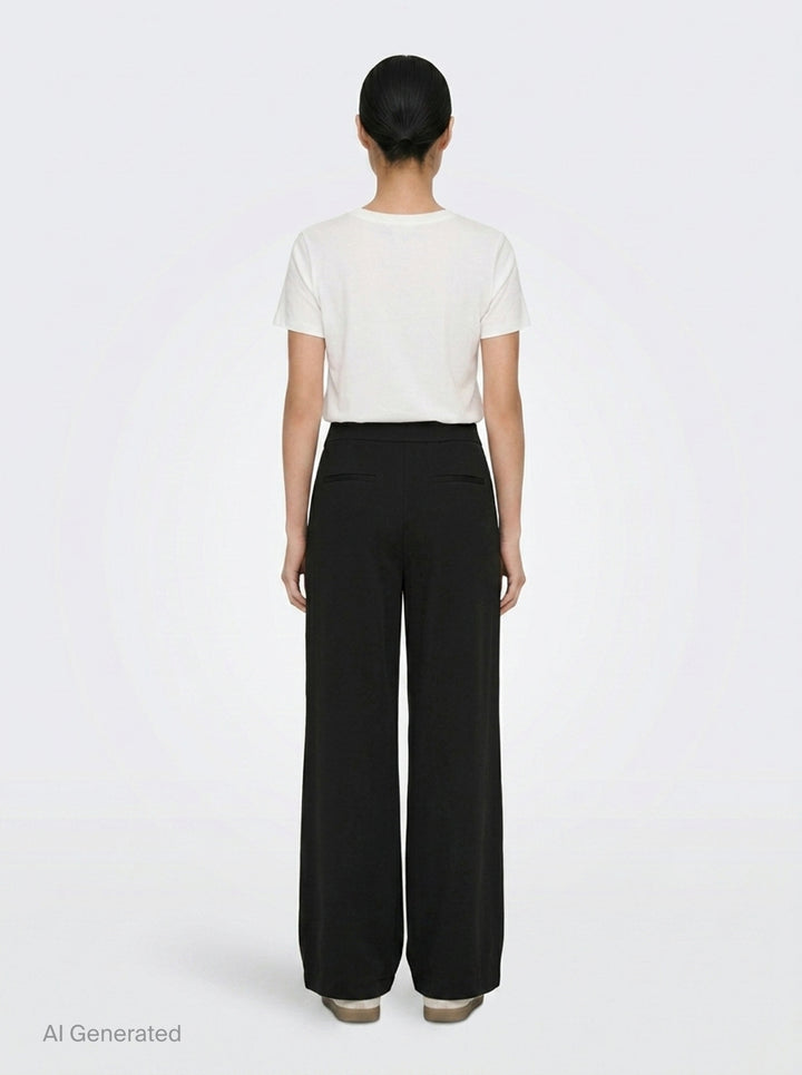 Quinn Crepe Acetate Wide Pants | Club21 Collection | Club21 - back