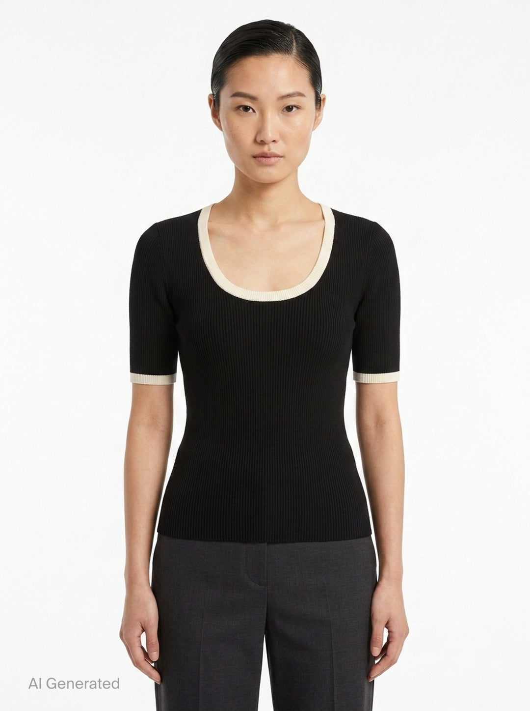 Silk Cotton Short Sleeve Sweater | Club21 Collection | Club21 - front