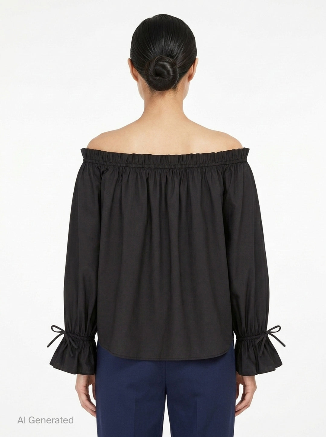 Structure Cotton Off-Shoulder Top | Club21 Collection | Club21 - back