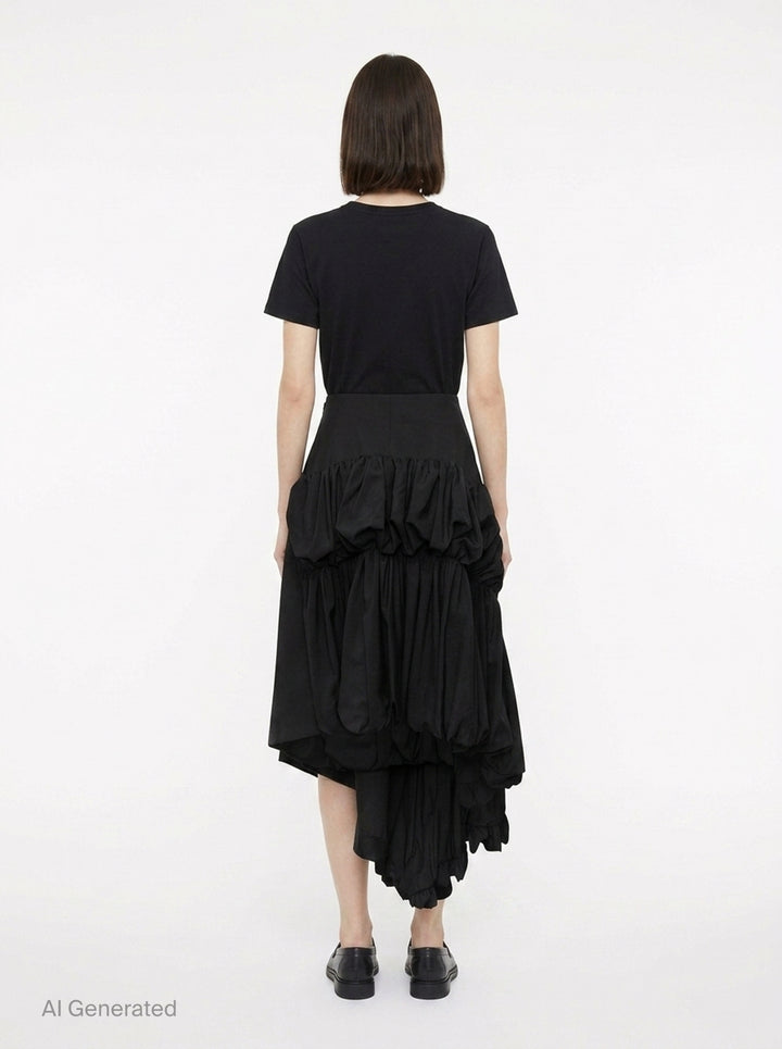 Asymmetrical Draped Skirt | Comme des Garçons | Club21 - back