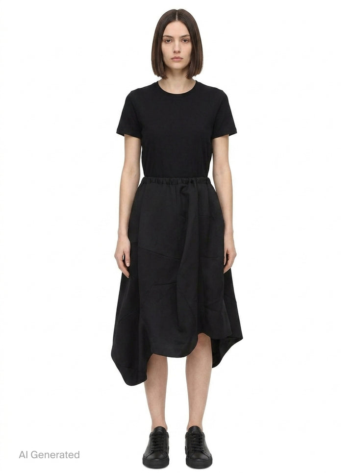 Balloon Skirt With Folded Panel | Comme des Garçons | Club21 - front