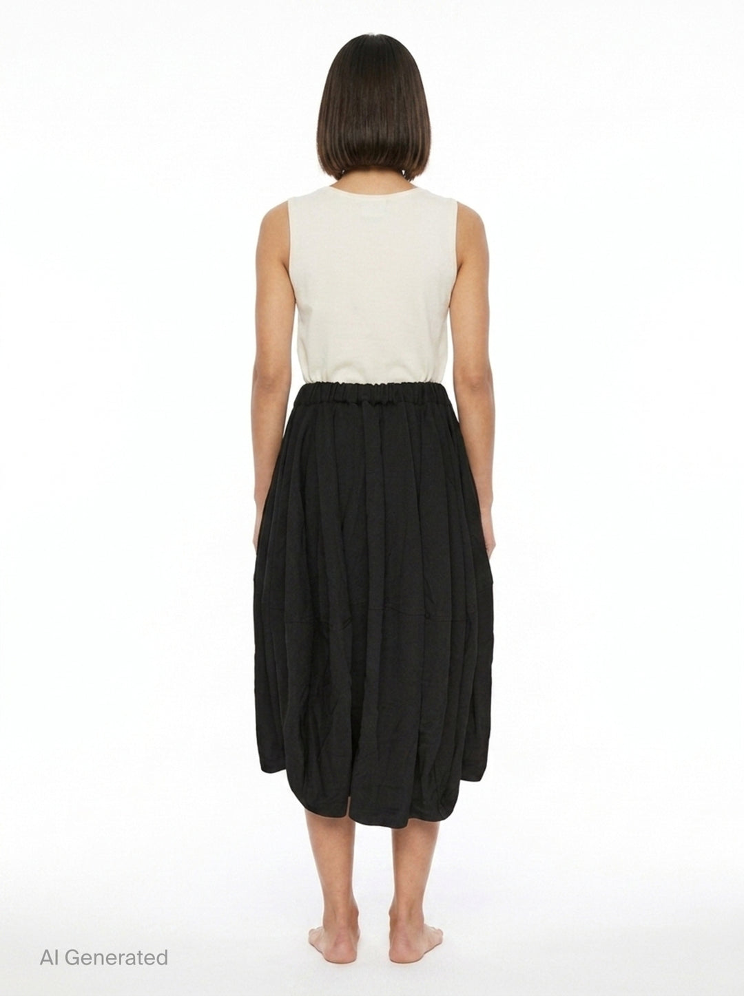 Heavy Twill Balloon Skirt | Comme des Garçons Black | Club21 - back