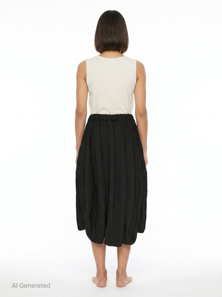 Heavy Twill Balloon Skirt | Comme des Garçons Black | Club21 - back