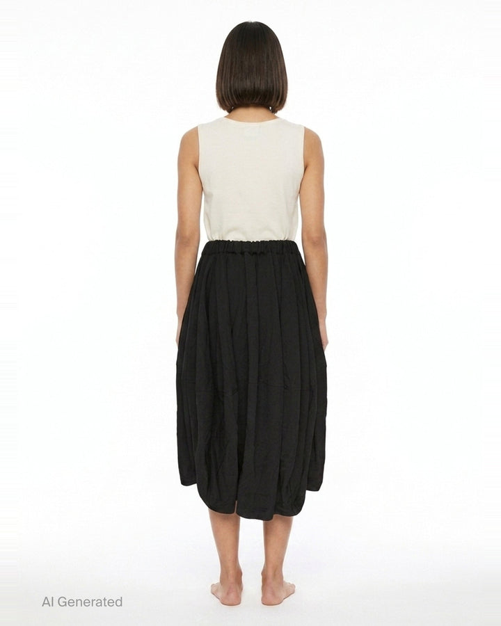 Heavy Twill Balloon Skirt | Comme des Garçons Black | Club21 - back