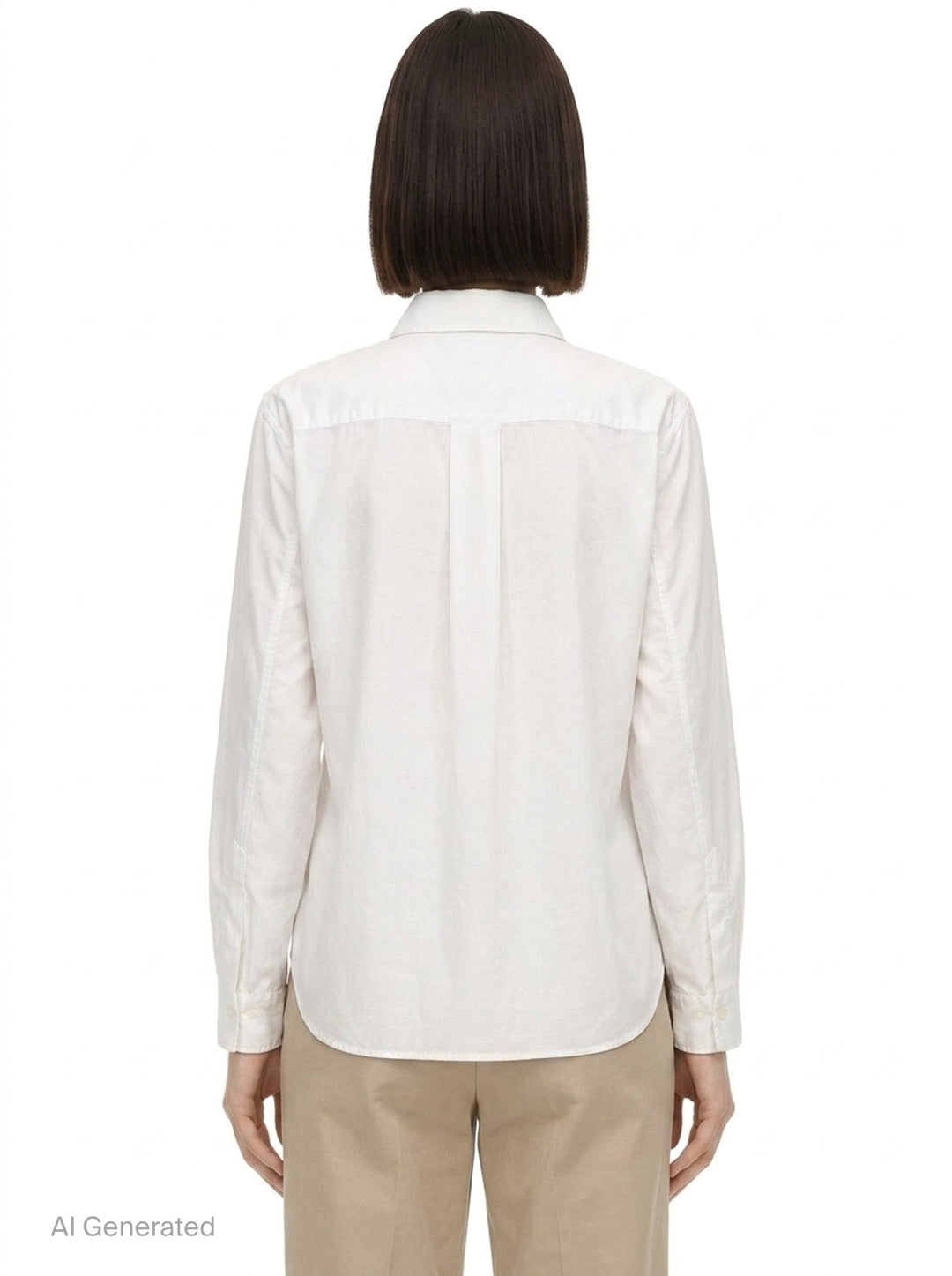 Long Sleeve Ruffle Bib Shirt | Comme des Garçons Black | Club21 - back