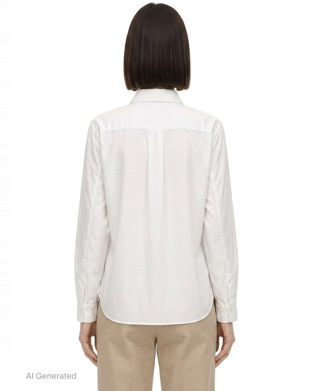 Long Sleeve Ruffle Bib Shirt | Comme des Garçons Black | Club21 - back