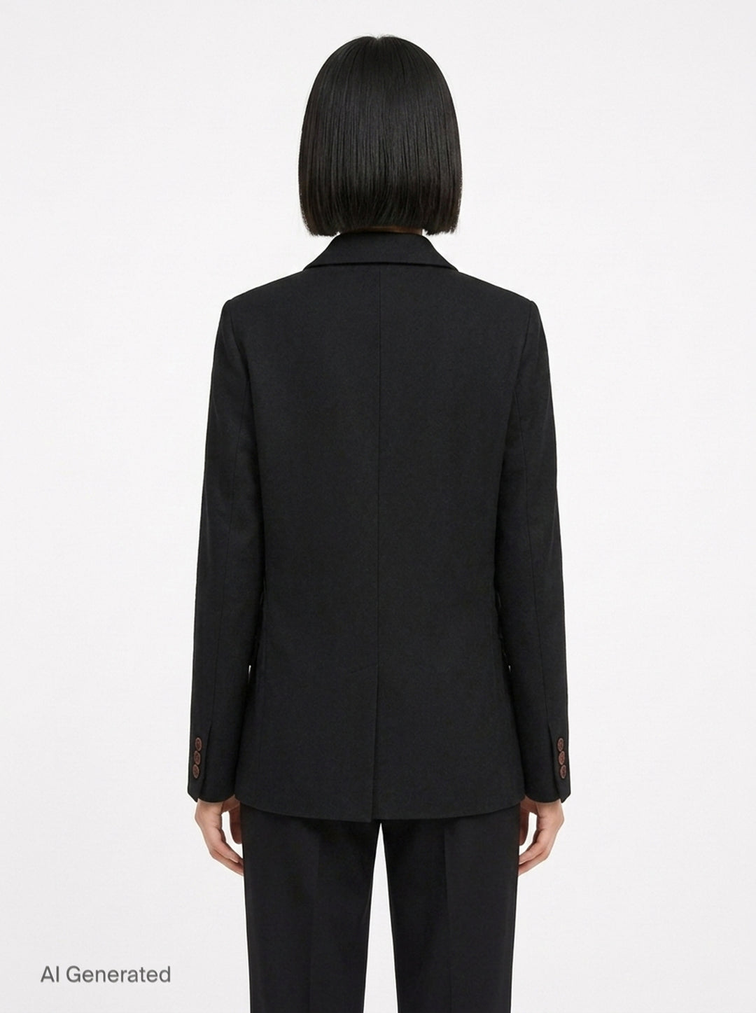 Ruffled Gabardine Blazer | Comme des Garçons BLACK | Club21 - back