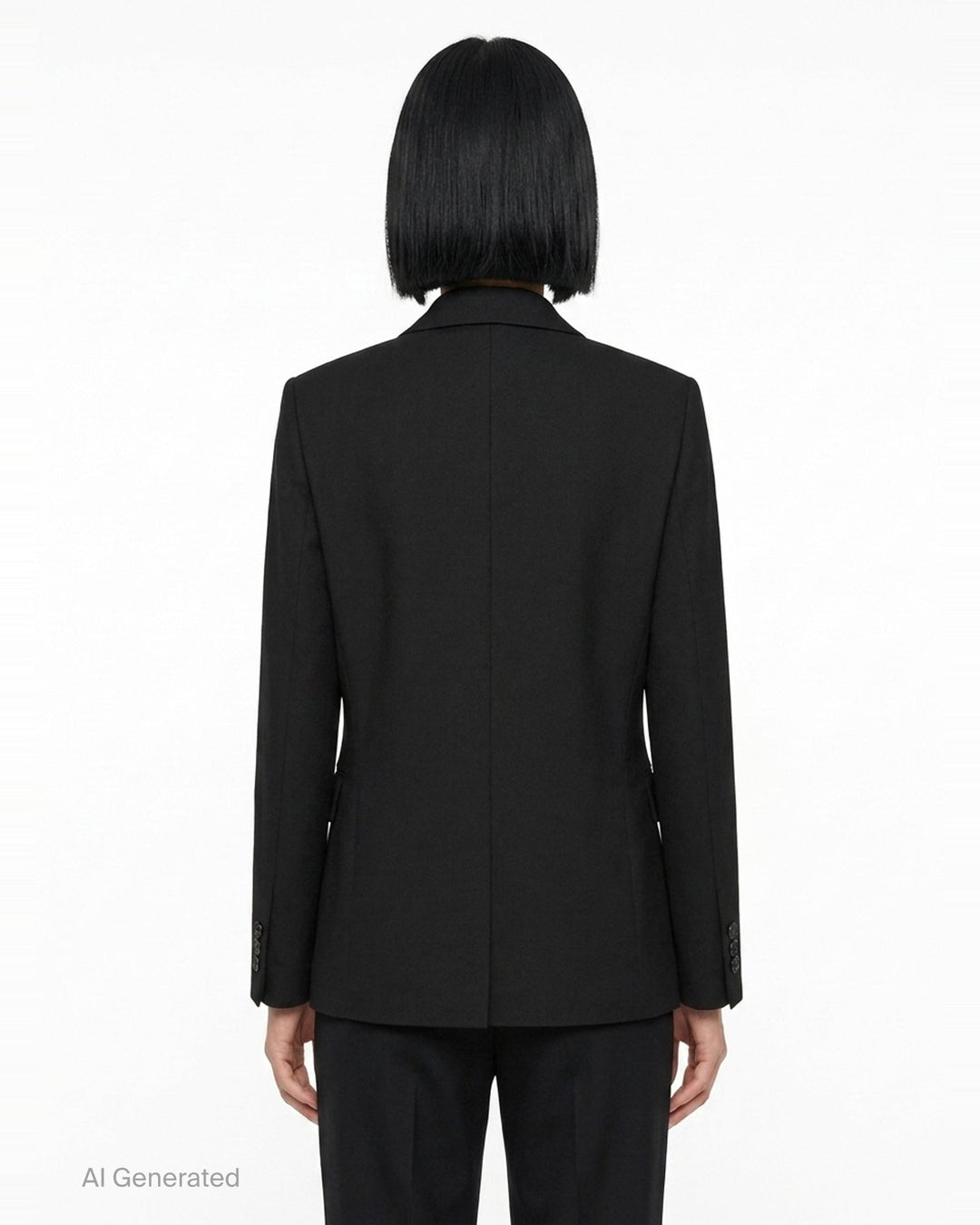 Wool Tropical Peter Pan Collar Jacket | Comme des Garçons BLACK | Club21 - back