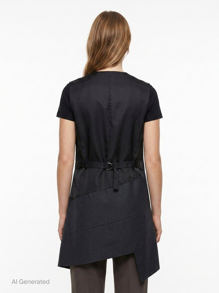 Asymmetric Longline Button Vest | Comme des Garçons Comme des Garçons | Club21 - back