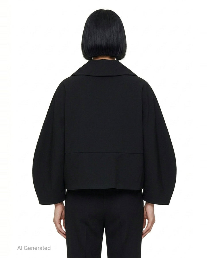 Cropped Balloon Sleeve Jacket | Comme des Garçons Comme des Garçons | Club21 - back