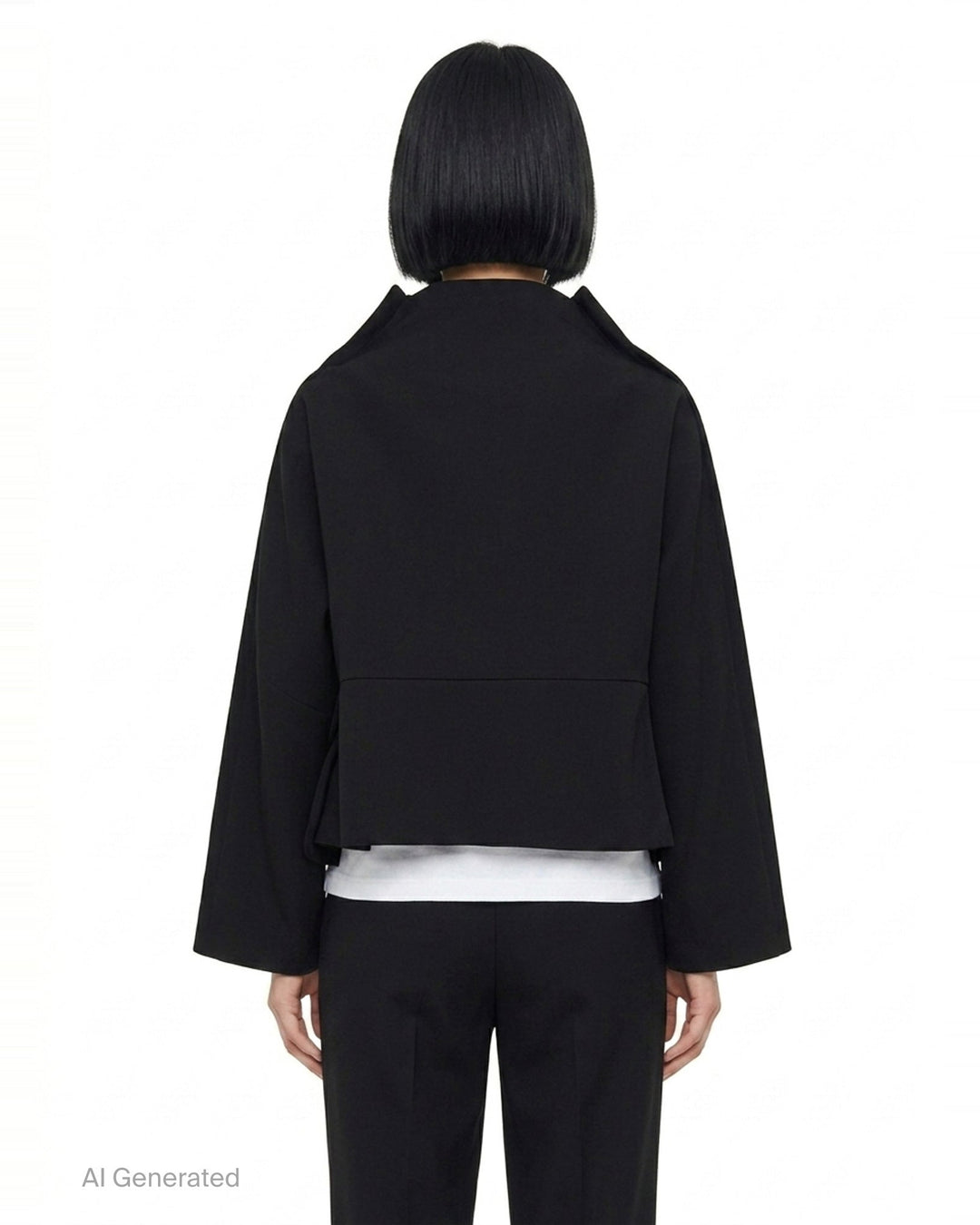 Cropped Button-Up Jacket | Comme des Garçons Comme des Garçons | Club21 - back