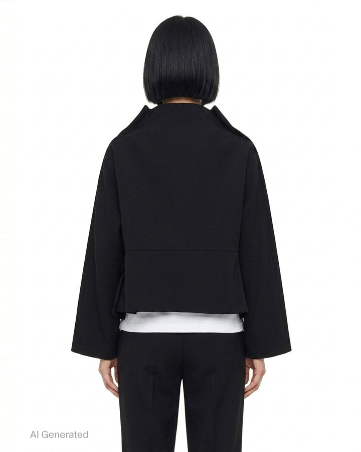 Cropped Button-Up Jacket | Comme des Garçons Comme des Garçons | Club21 - back