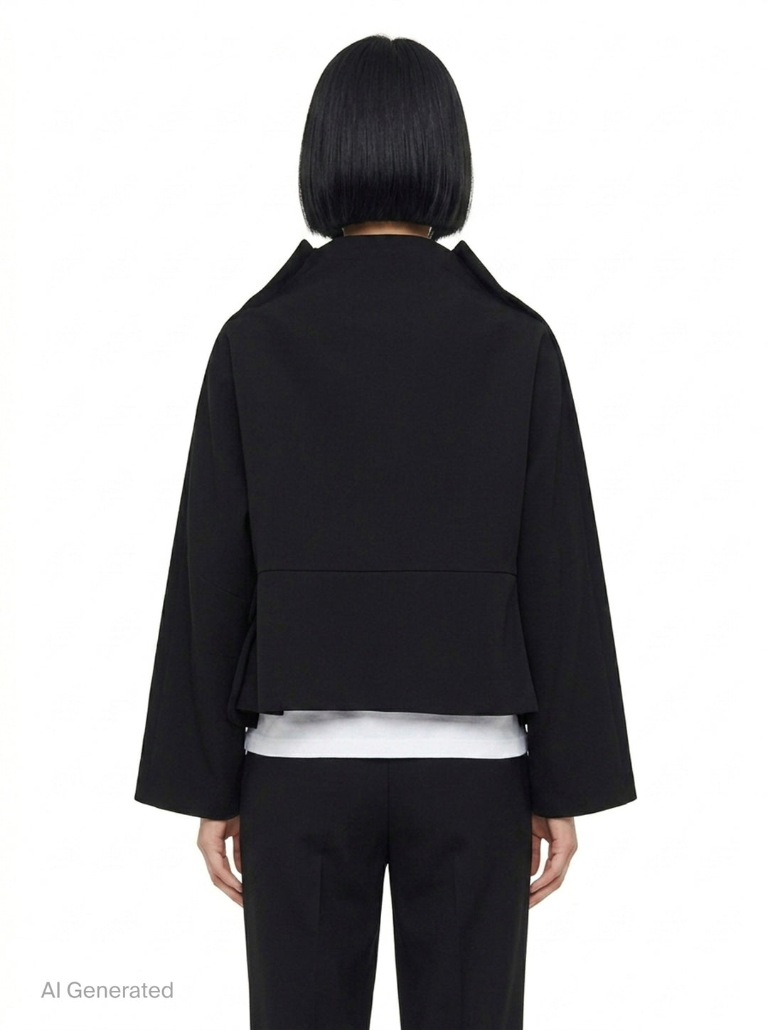 Cropped Button-Up Jacket | Comme des Garçons Comme des Garçons | Club21 - back