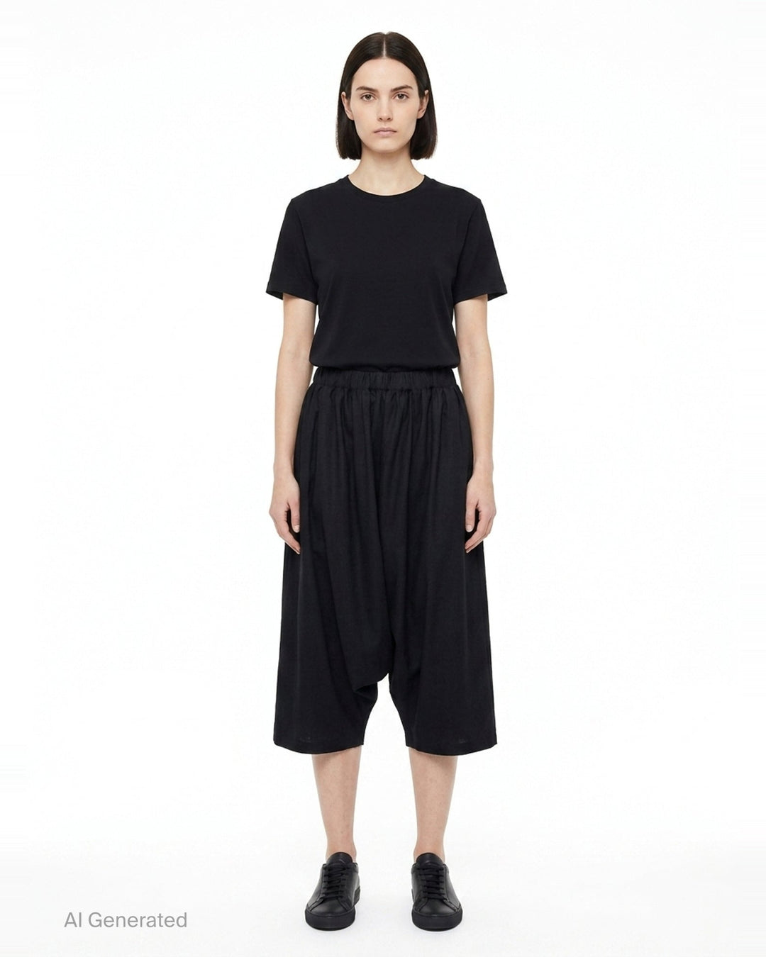 Elastic Waist Wide Leg Pants | Comme des Garçons | Club21 - front