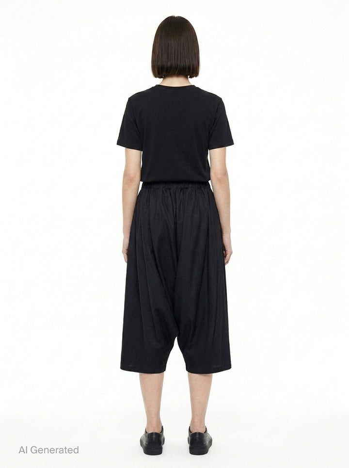 Elastic Waist Wide Leg Pants | Comme des Garçons | Club21 - back