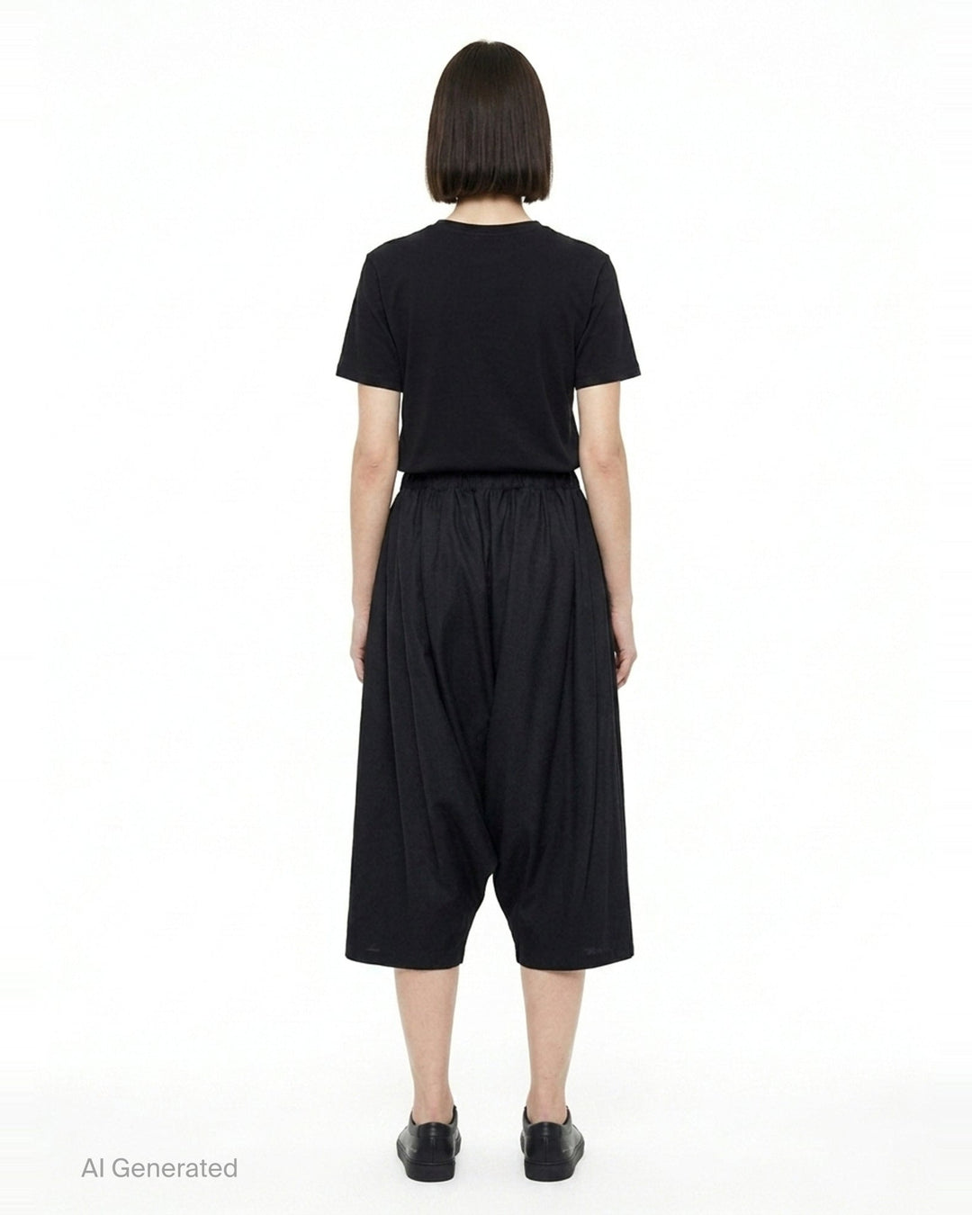 Elastic Waist Wide Leg Pants | Comme des Garçons | Club21 - back