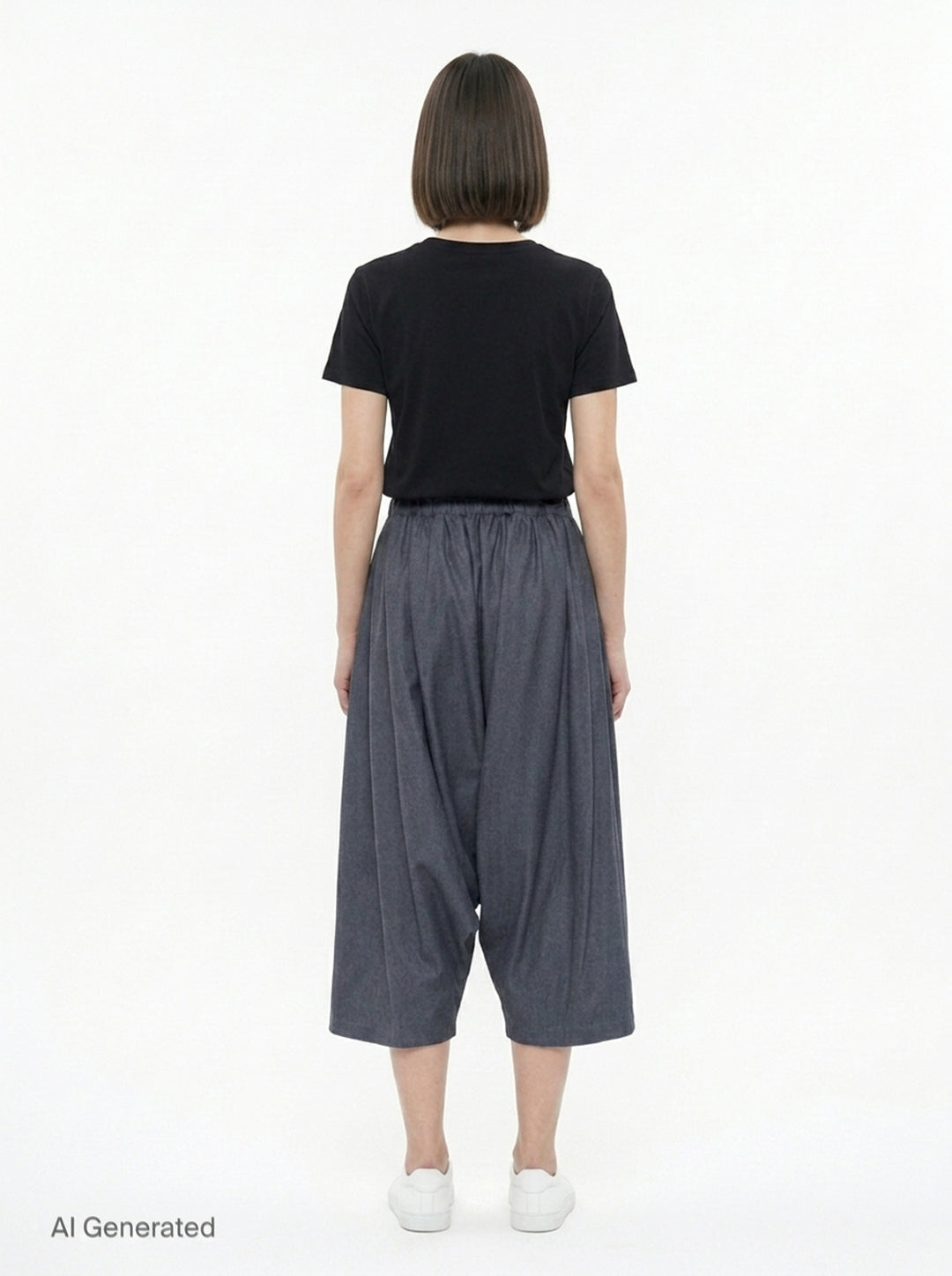 Elastic Waist Wide Leg Pants | Comme des Garçons | Club21 - back