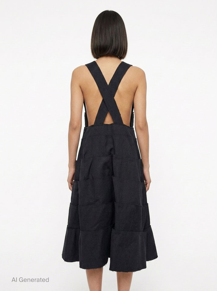 Layered Crossback Pinafore | Comme des Garçons Comme des Garçons | Club21 - back